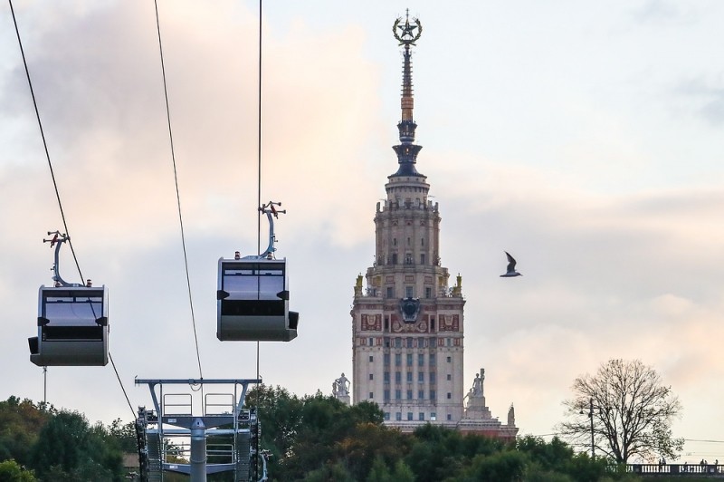 Первые пассажиры поедут по канатной дороге в московских "Лужниках" 6 сентября