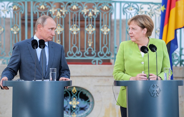 Украина, Сирия и "Северный поток - 2" стали основными темами переговоров Путина и Меркель