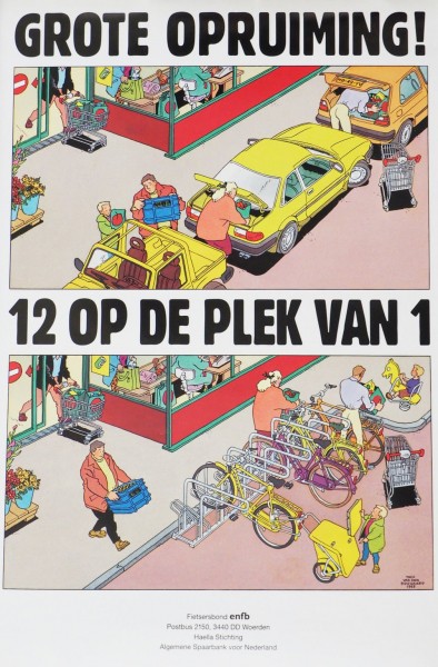 С 1970-го по 2011-й: плакаты Амстердама, устроившие велосипедную революцию